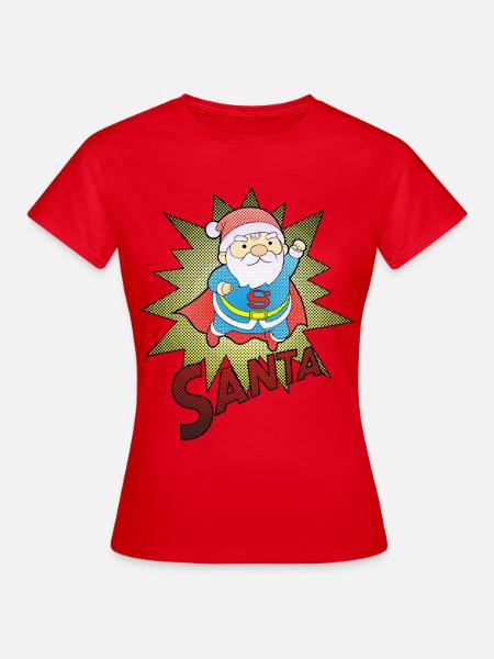 Santa superbe - T-shirt Femme - rouge
