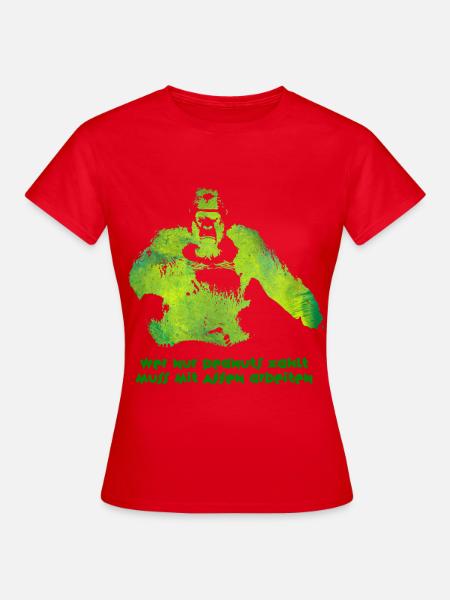 wer nur peanuts zahlt ... - Frauen T-Shirt - Rot