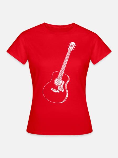 Gitarre - Frauen T-Shirt - Rot