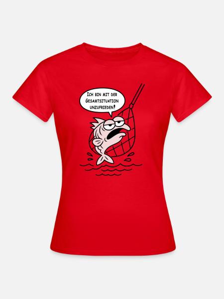 Mit der Gesamtsituation unzufrieden! WUNSCHFARBEN! - Frauen T-Shirt - Rot