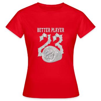 Better Player Diamant Logo - Frauen T-Shirt - Rot - Vorne - AI Model Female 172 dark (172cm)