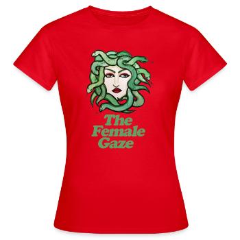 Le regard féminin - T-shirt Femme - rouge - Devant - AI Model Female 172 dark (172cm)