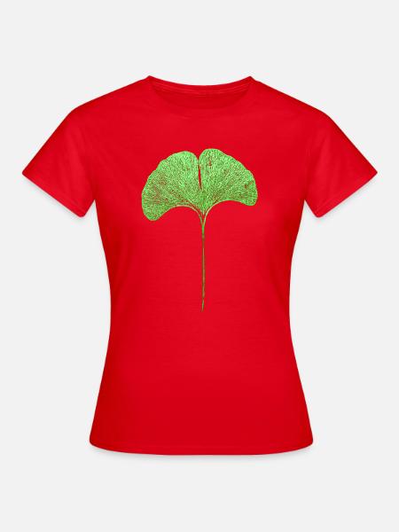 Gingko Blatt - Frauen T-Shirt - Rot