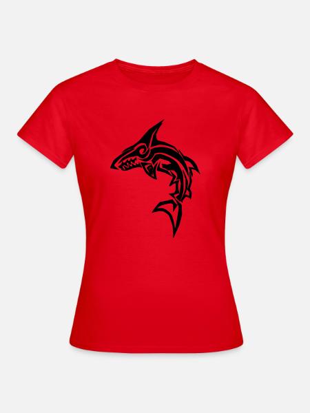 Tribal Hai - Frauen T-Shirt - Rot