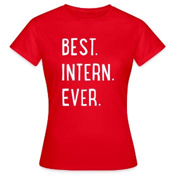 meilleur stagiaire - T-shirt Femme - rouge - Devant - AI Model Female 172 dark (172cm)