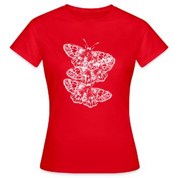Emo / Punkrock / Gothic - Frauen T-Shirt - Rot - Vorne - AI Model Female 172 dark (172cm)