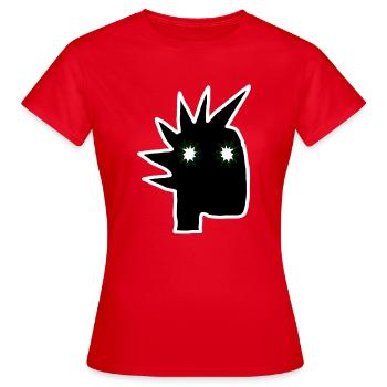 Streetart, direkt von der Straße - Frauen T-Shirt - Rot - Vorne - AI Model Female 172 dark (172cm)