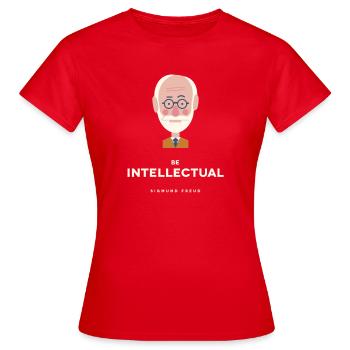 Sigmund Freud - T-shirt Femme - rouge - Devant - AI Model Female 172 dark (172cm)