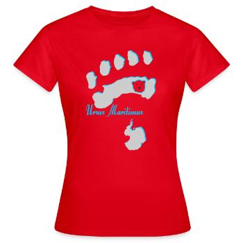 Eisbär 7 - Frauen T-Shirt - Rot - Vorne - AI Model Female 172 dark (172cm)