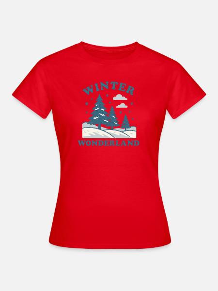 Winter Wonderland - Frauen T-Shirt - Rot