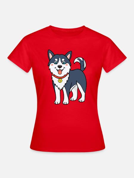 Husky (Comic) - Frauen T-Shirt - Rot