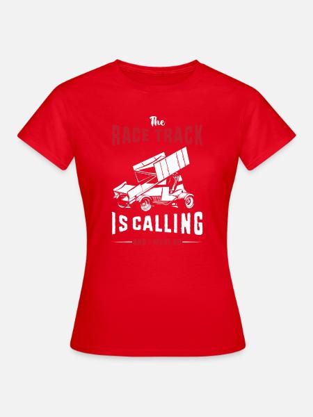 Dirt Track Racing - Frauen T-Shirt - Rot