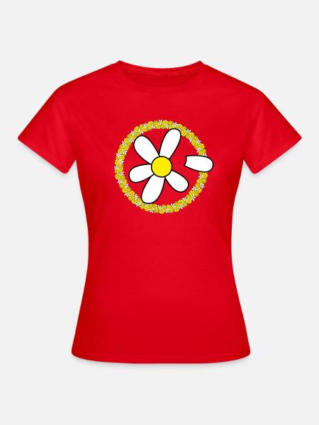 Gänseblümchen - Daisy - Frauen T-Shirt - Rot