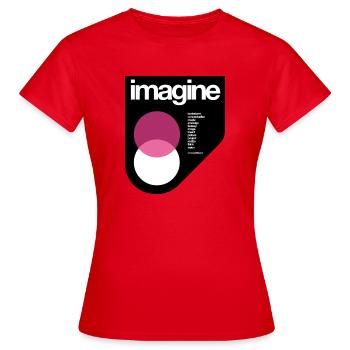 imagine 1 - T-shirt Femme - rouge - Devant - AI Model Female 172 dark (172cm)