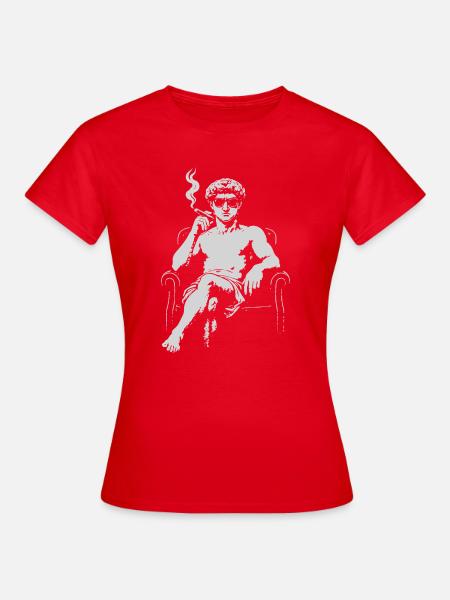 David Michalengelo als Mafia-Ikone - Frauen T-Shirt - Rot