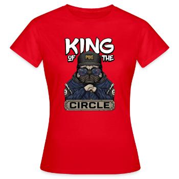 Roi du Cercle Carlin Refroidisseur - T-shirt Femme - rouge - Devant - AI Model Female 172 dark (172cm)
