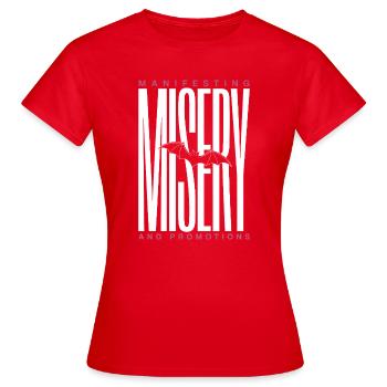 Manifestant la Chauve-souris de la victoire violette - T-shirt Femme - rouge - Devant - AI Model Female 172 dark (172cm)