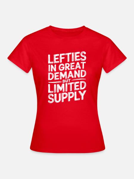 Stolz auf Linkshänder - Frauen T-Shirt - Rot
