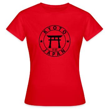 Kyoto - Frauen T-Shirt - Rot - Vorne - AI Model Female 172 dark (172cm)