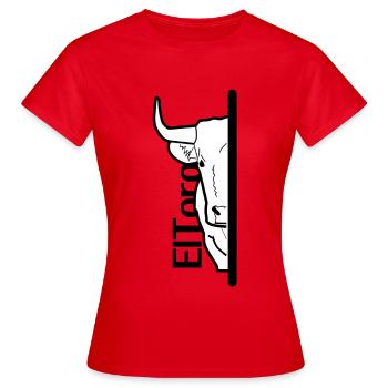taureau caché - T-shirt Femme - rouge - Devant - AI Model Female 172 dark (172cm)