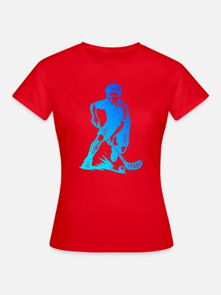 Floorball Fokus pur - Frauen T-Shirt - Rot