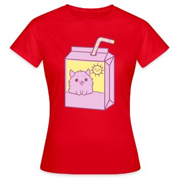 Cute Package Design - Women's T-Shirt - red - Front - AI Model Female 172 dark (172cm)