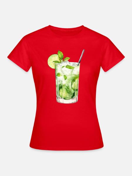 Mojito Drink – Frisches Sommer‑Design - Frauen T-Shirt - Rot