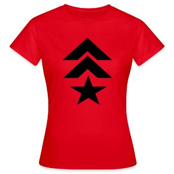 Rang - Frauen T-Shirt - Rot - Vorne - AI Model Female 172 dark (172cm)