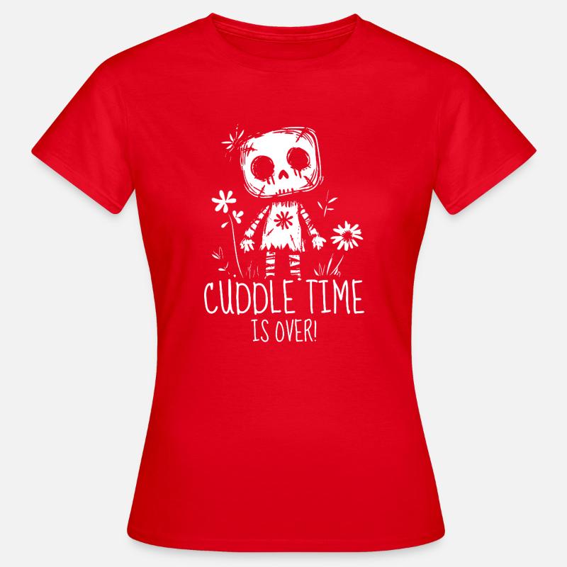 Voodoo doll "Cuddle time is over!" - Women's T-Shirt - red