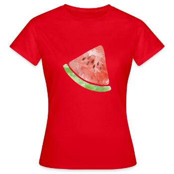 Melone - Frauen T-Shirt - Rot - Vorne - AI Model Female 172 dark (172cm)