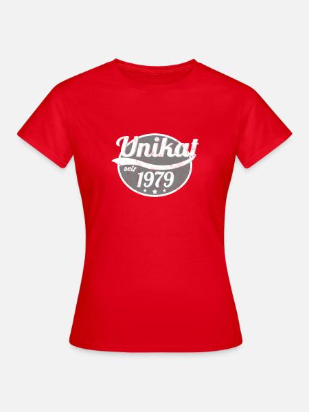 1979 Unikat - Frauen T-Shirt - Rot