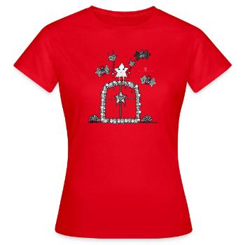 Magisches Tor Magica- Die Hüter von Orbis - Frauen T-Shirt - Rot - Vorne - AI Model Female 172 dark (172cm)