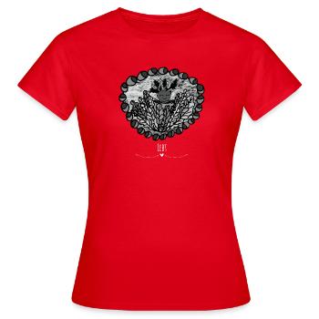 Cuddle dans la grotte de Coma - Les gardiens d'Orbis - T-shirt Femme - rouge - Devant - AI Model Female 172 dark (172cm)