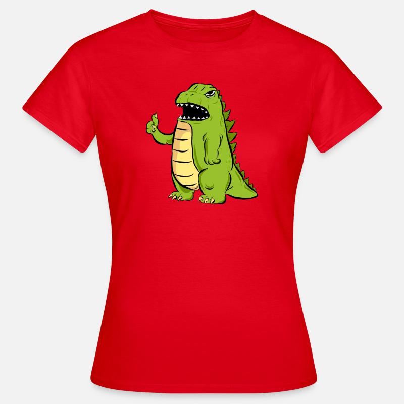 Dinosaur T-Rex - Women's T-Shirt - red