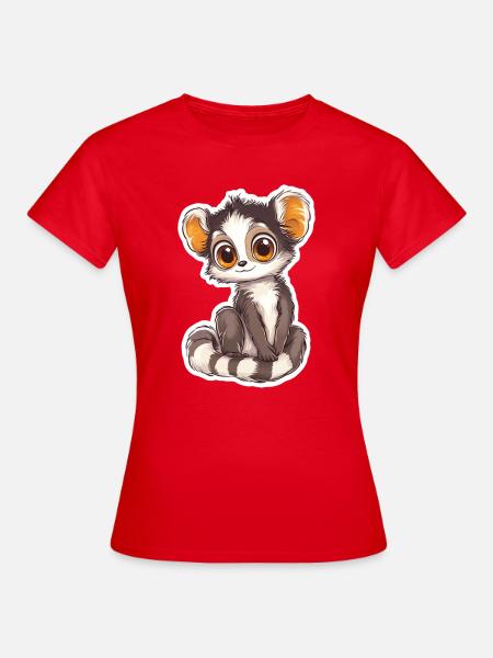 Lemur - Frauen T-Shirt - Rot