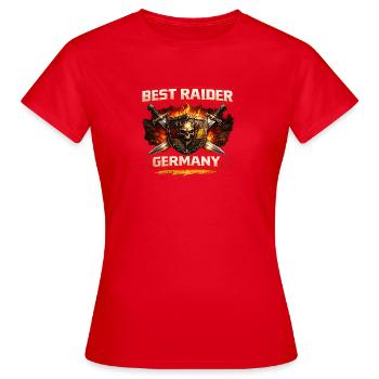 Best Raider Germany - Women's T-Shirt - red - Front - AI Model Female 172 dark (172cm)