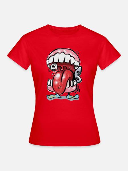 Klappergebiss - Frauen T-Shirt - Rot