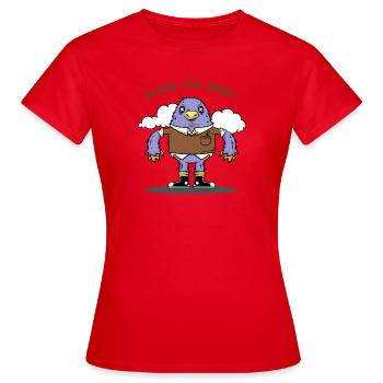 Fait pour le travail monstre drôle ennuyeux - T-shirt Femme - rouge - Devant - AI Model Female 172 dark (172cm)