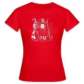 soul - Women's T-Shirt - red - Front - AI Model Female 172 dark (172cm)