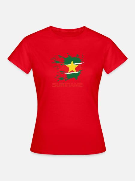 Ich liebe Suriname! - Frauen T-Shirt - Rot