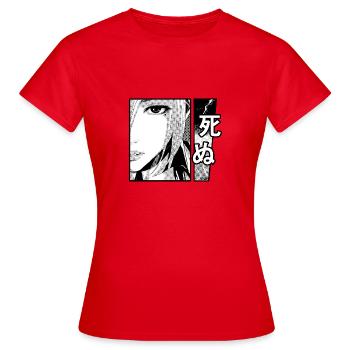 Manga Lady - T-shirt Femme - rouge - Devant - AI Model Female 172 dark (172cm)
