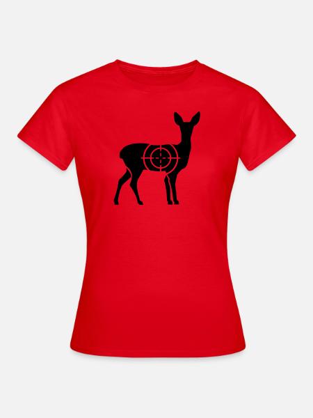 Reh - Frauen T-Shirt - Rot