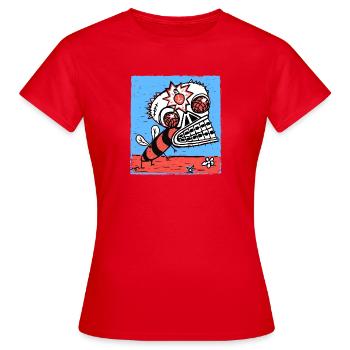 insect - Women's T-Shirt - red - Front - AI Model Female 172 dark (172cm)