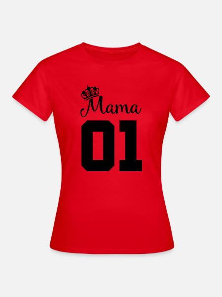 mama 01 - Frauen T-Shirt - Rot