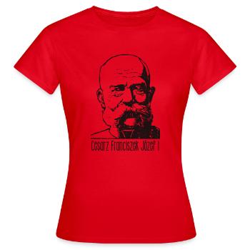 Empereur François-Joseph Ier - T-shirt Femme - rouge - Devant - AI Model Female 172 dark (172cm)