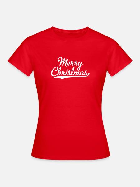 Merry Christmas - Frauen T-Shirt - Rot