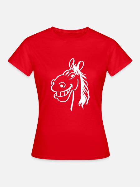 Pferd - Frauen T-Shirt - Rot