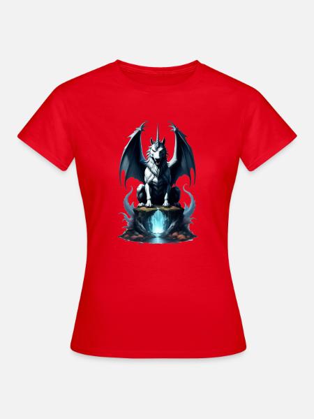 DarkUnicorn - Frauen T-Shirt - Rot