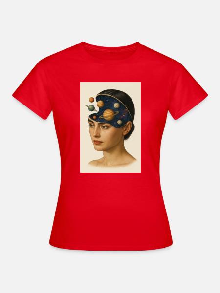 Astronomy Mind - Frauen T-Shirt - Rot