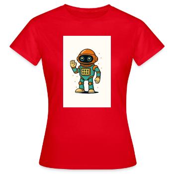 free palestine - Women's T-Shirt - red - Front - AI Model Female 172 dark (172cm)